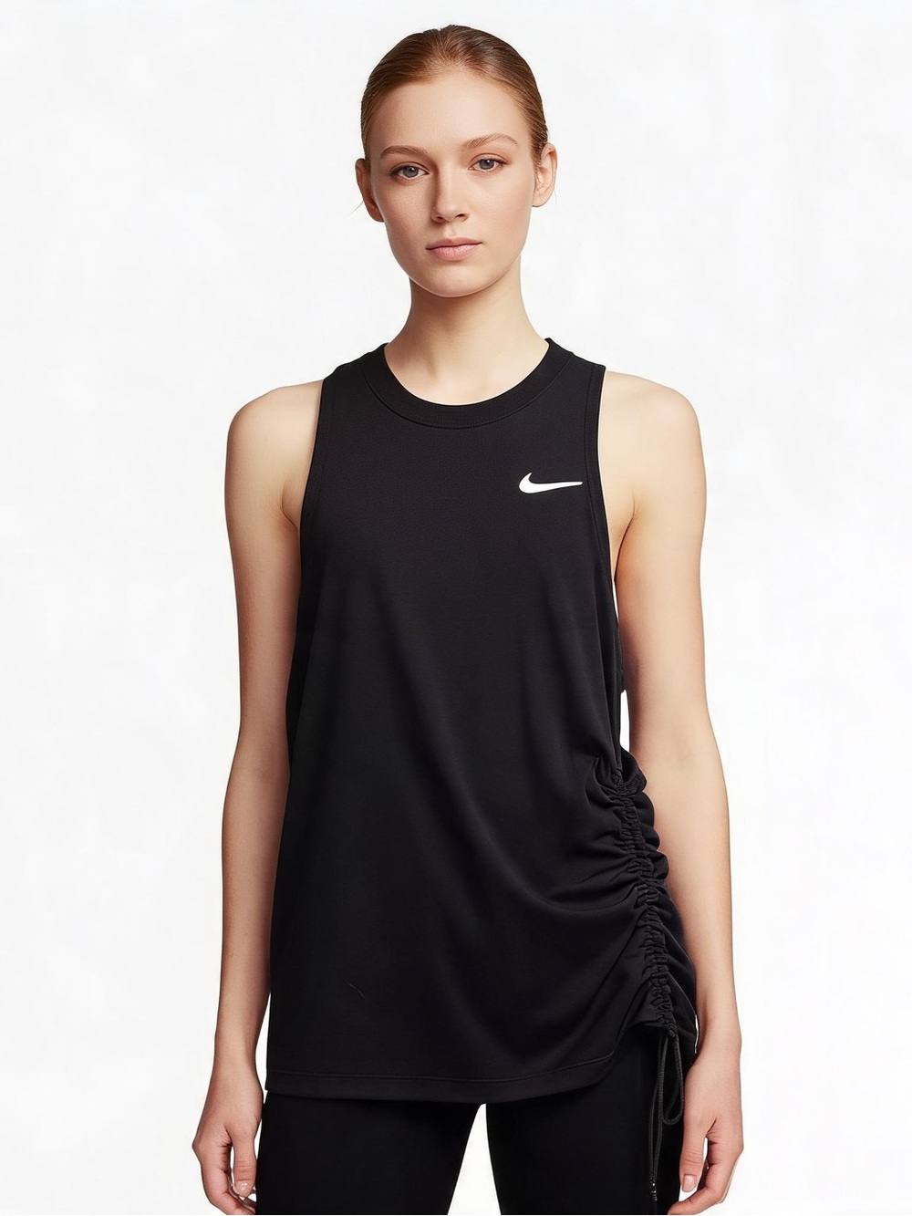 Nike Black Women’s Ruched Side Athletic Tank Top